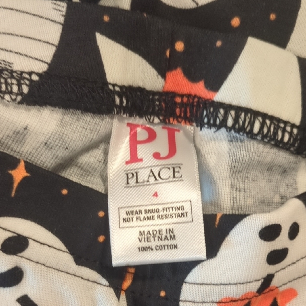 PJ Place NWT Kids Glow In The Dark Halloween Ghost Pants Shirt Matching Set - Picture 10 of 12
